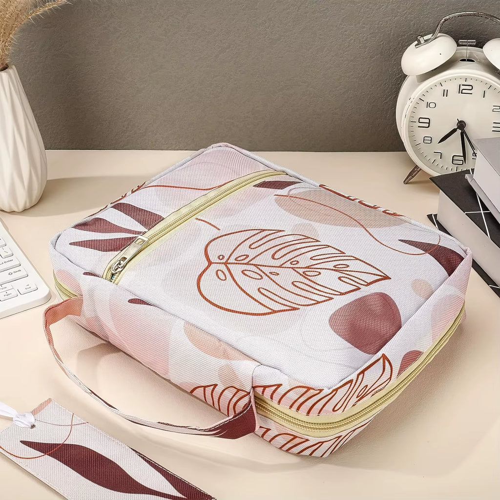 Bible Cover, Bible Cover Women'S Bible Bag with Bookmarks Portable Bible Carrying Case for Girls as a Catholic Christian Gift, L